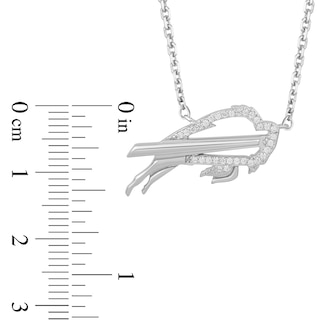 True Fans Buffalo Bills 1/20 CT. T.W. Diamond Helmet Necklace in Sterling  Silver