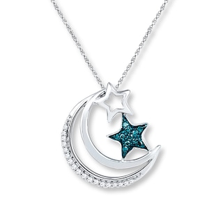 Diamond Moon & Star Necklace – flyinglizard