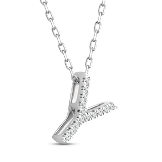 Diamond Letter Y Necklace (Gold) – Ivy Jewelry