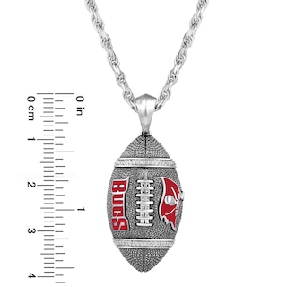 TAMPA BAY BUCCANEERS FOOTBALL BEADS BLACK RED SILVER NECKLACES (2) HAND  STRUNG