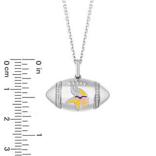 14kt Yellow Gold NFL Minnesota Vikings Pendant Necklace. 18