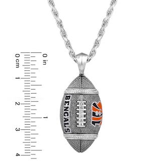 NFL Cincinnati Bengals Rhinestone Hoop Necklace