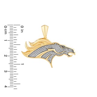 True Fans Jacksonville Jaguars 1/4 CT. T.W. Diamond Logo Charm in 10K Gold