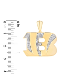 True Fans Buffalo Bills 1/4 CT. T.W. Diamond Logo Charm in 10K Gold