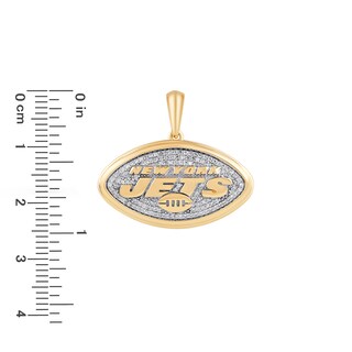 14K Yellow Gold NY Jets Charm/Pendant