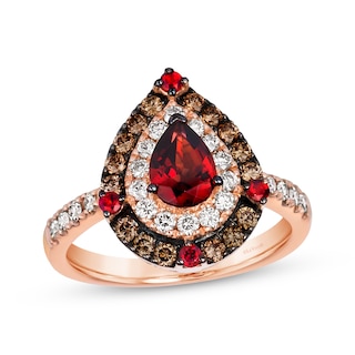 Casual rings in stock hatimaye!!! Round cut 3.5 ct Rose garnet on