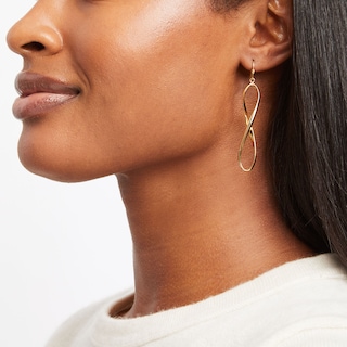 Infinity Earrings- 14K gold. Celebrate the Infinite of Life