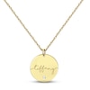 Thumbnail Image 1 of Diamond Disc Name Necklace 10K Yellow Gold 18&quot;