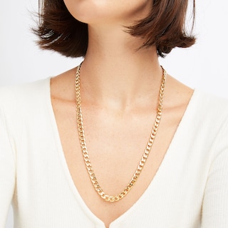 Curb Chain Necklace - Gold