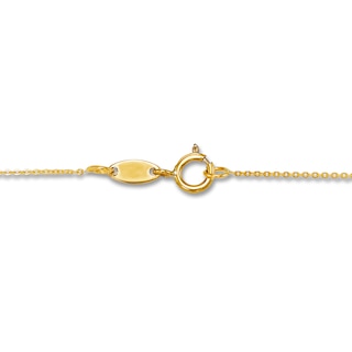 Interlocking Circle Necklace 10K Yellow Gold 18