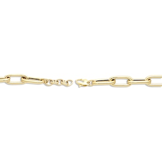 14K Gold Thick Bold Paper Clip Bracelet