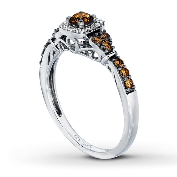 UPC 886589001757 product image for Le Vian Chocolate Diamonds 1/2 ct tw Ring 14K Vanilla Gold | upcitemdb.com