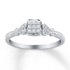 Thumbnail Image 0 of Diamond Ring 1/8 carat tw Sterling Silver