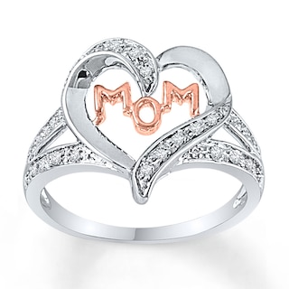 Diamond Mother & Daughter Bracelet Set Diamond / Sterling Silver / Adult & Baby (4-5in)