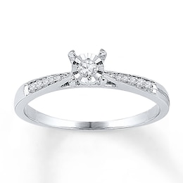 Diamond Promise Ring 1/10 ct tw 10K White Gold