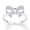 Thumbnail Image 1 of Diamond Bow Ring 1/8 ct tw Diamonds Sterling Silver