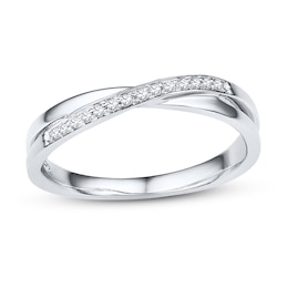 Diamond Ring 1/15 ct tw Round-cut 10K White Gold