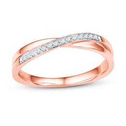 Diamond Ring 1/15 ct tw Round-cut 10K Rose Gold