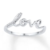 Thumbnail Image 1 of Love Ring Diamond Accents Sterling Silver