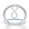Thumbnail Image 0 of Infinity Ring 1/10 ct tw Diamonds Sterling Silver