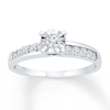 Thumbnail Image 0 of Diamond Promise Ring 1/2 ct tw Round-cut 10K White Gold