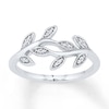 Thumbnail Image 0 of Leafy Vine Ring 1/20 ct tw Diamonds Sterling Silver