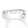 Thumbnail Image 1 of Diamond Midi Ring 1/20 ct tw Round-cut 10K White Gold