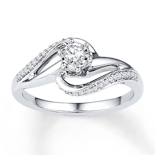 Diamond Promise Ring 1/5 ct tw Round-cut Sterling Silver | Kay