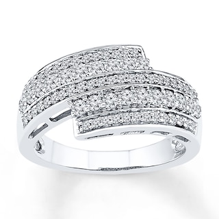 Diamond Ring 3/4 ct tw Round-cut 10K White Gold | Kay