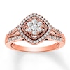 Thumbnail Image 0 of Diamond Ring 1/2 ct tw Round-cut 10K Rose Gold