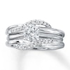 Thumbnail Image 3 of Diamond Enhancer Ring 1/5 ct tw Round-cut  14K White Gold