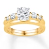 Thumbnail Image 1 of Diamond Enhancer Ring 1/3 ct tw Round-cut 10K Yellow Gold