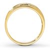 Thumbnail Image 2 of Men's Diamond Wedding Band 1/10 ct tw 10K Yellow Gold