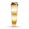 Thumbnail Image 3 of Men's Diamond Wedding Band 1/10 ct tw 10K Yellow Gold