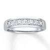 Thumbnail Image 1 of Men's Wedding Band 1/4 ct tw Diamonds 10K White Gold