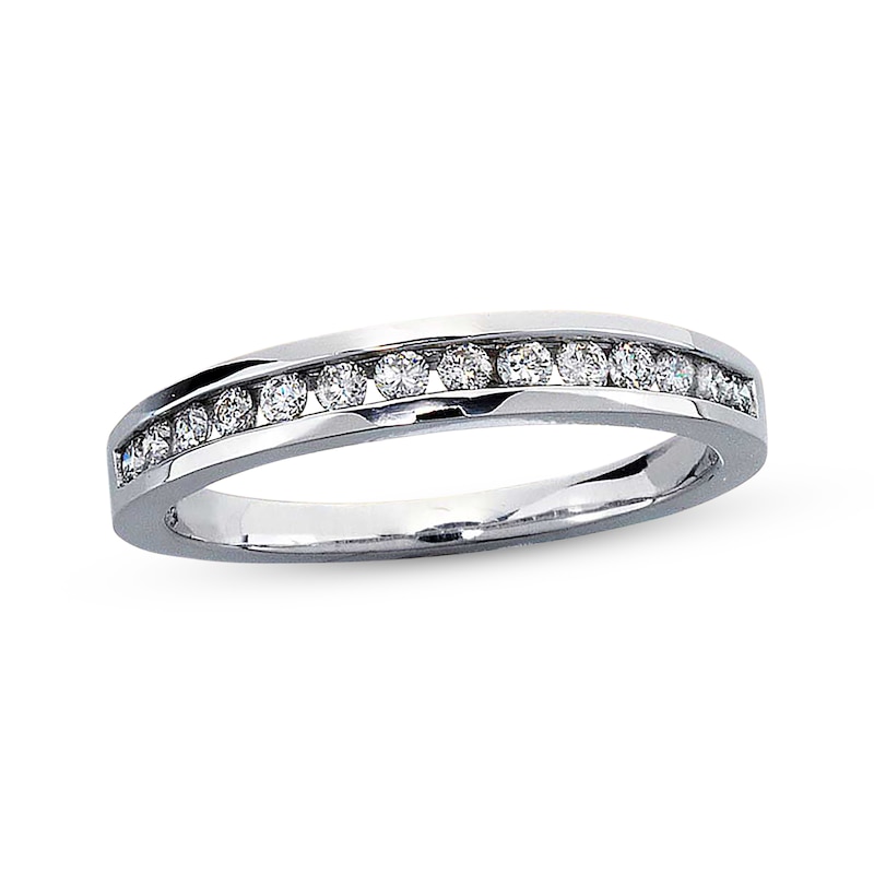 Main Image 1 of Diamond Wedding Band 1/4 ct tw Diamonds 14K White Gold