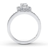 Thumbnail Image 1 of Diamond Engagement Ring 1 ct tw Emerald-cut 14K White Gold