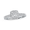 Thumbnail Image 1 of Diamond Engagement Ring 1/2 ct tw Princess-Cut 14K White Gold