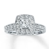 Thumbnail Image 1 of Diamond Engagement Ring 1 ct tw Princess-cut 14K White Gold