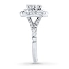 Thumbnail Image 2 of Diamond Engagement Ring 1-1/6 ct tw Princess-cut 14K White Gold