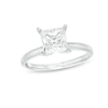 Thumbnail Image 1 of Certified Diamond Solitaire Engagement Ring 1-1/2 ct Princess 14K White Gold (I/I2)