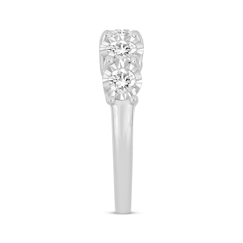 Main Image 2 of Round-Cut Diamond Anniversary Band 1-1/2 ct tw 10K White Gold