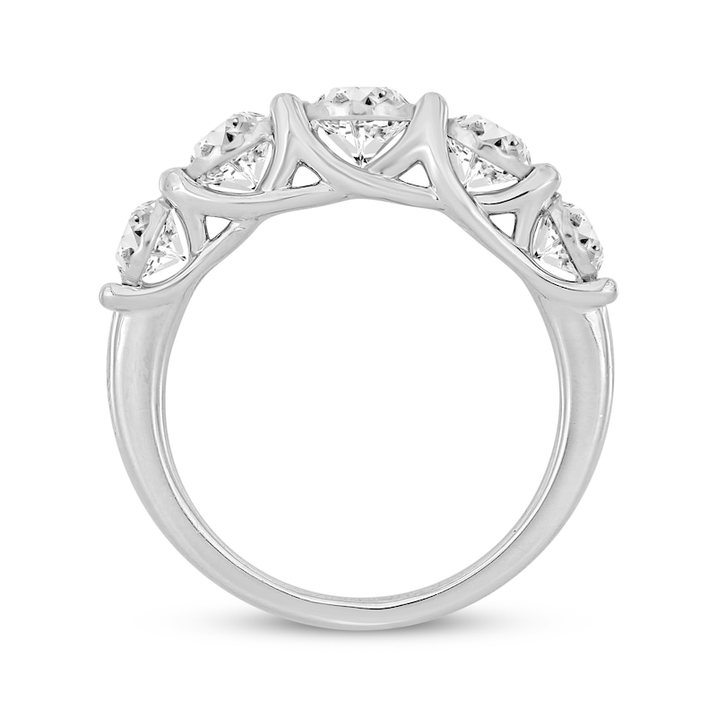 Main Image 3 of Round-Cut Diamond Anniversary Band 1-1/2 ct tw 10K White Gold