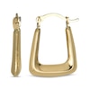 Thumbnail Image 1 of Hollow Squared Hoop Earrings 14K Yellow Gold