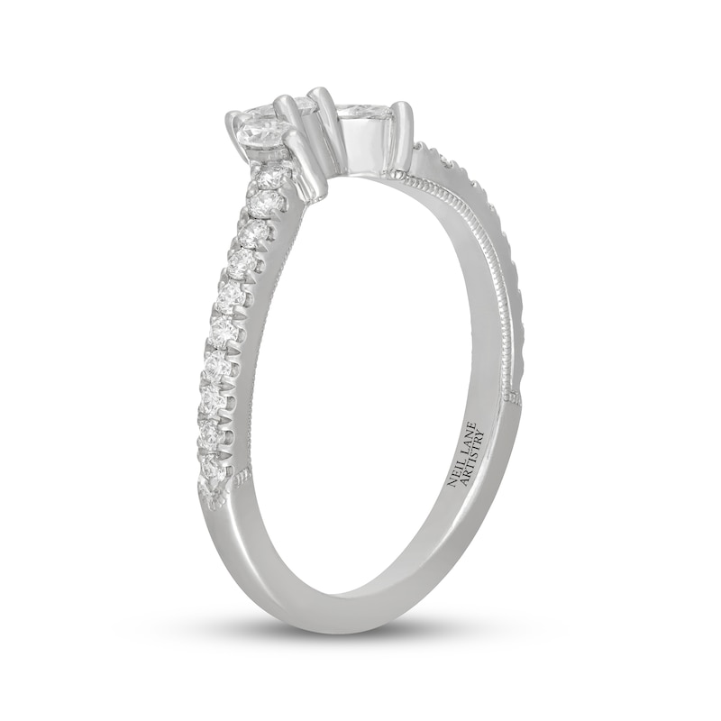 Main Image 2 of Neil Lane Artistry Pear-Shaped & Marquise-Cut Lab-Grown Diamond Wedding Band 1/2 ct tw 14K White Gold