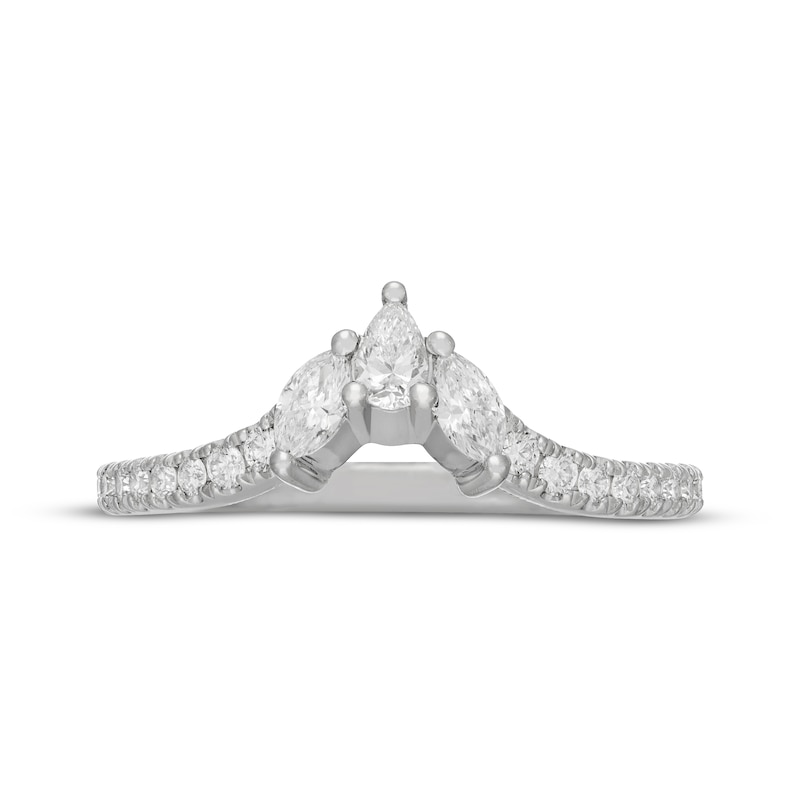 Main Image 3 of Neil Lane Artistry Pear-Shaped & Marquise-Cut Lab-Grown Diamond Wedding Band 1/2 ct tw 14K White Gold