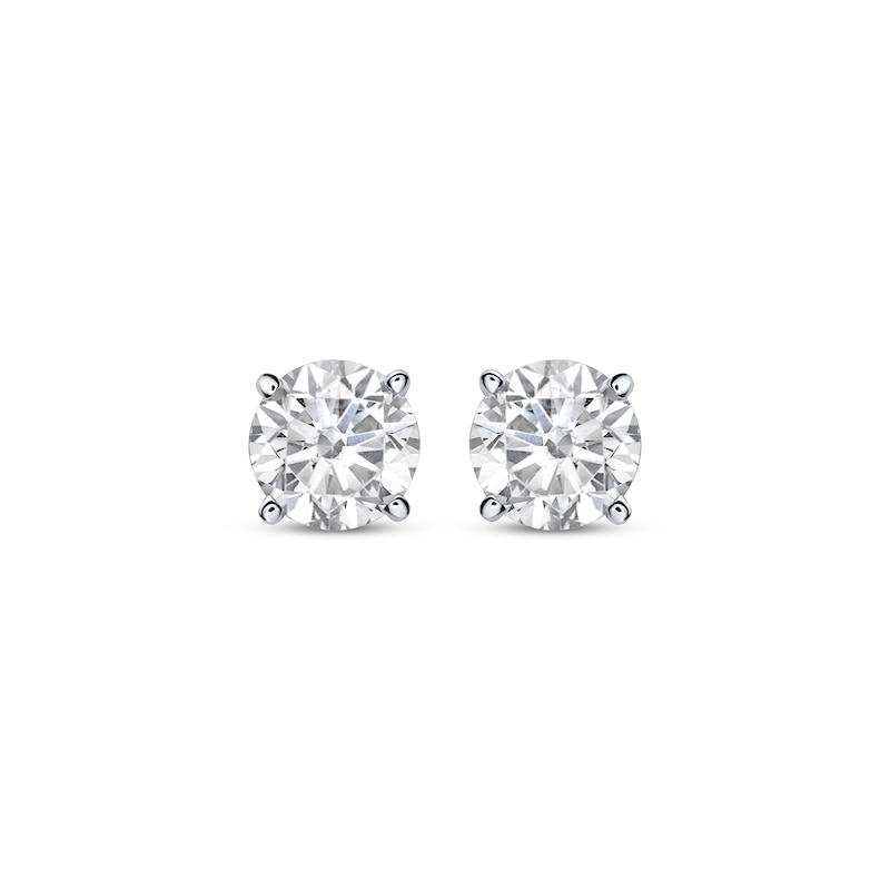 Main Image 2 of Lab-Grown Diamonds by KAY Round-Cut Solitaire Stud Earrings 3/4 ct tw 10K White Gold (I/SI2)