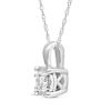 Thumbnail Image 2 of Round-Cut Diamond Solitaire Necklace 1/8 ct tw Sterling Silver (J/I3) 18&quot;