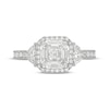 Thumbnail Image 2 of Neil Lane Artistry Heritage Square Emerald-Cut  Lab-Grown diamond Engagement Ring 3 ct tw Platinum