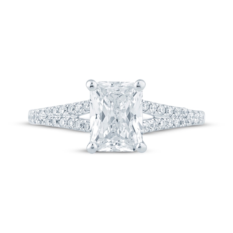 Main Image 3 of Lab-Grown Diamonds by KAY Radiant-Cut Engagement Ring 1-3/4 ct tw 14K White Gold